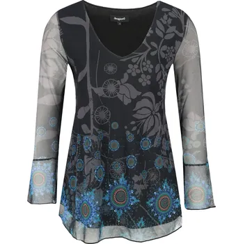 Dámské tričko Desigual BROUKE | Barva:černý | Velikost:XS