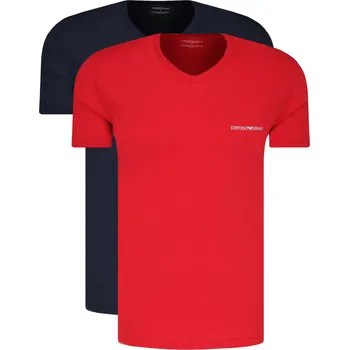 Emporio Armani Tričko 2-pack | Barva:červený | Velikost:M