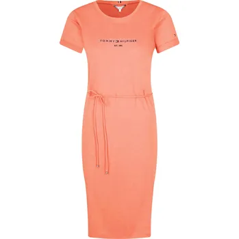 Dámské šaty Tommy Hilfiger Šaty TH ESS | Barva: lososová | Velikost:XS