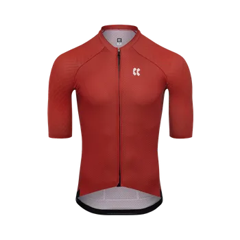 cyklistický dres Pánský dres Kalas Passion Z3 Carbon krátký rukáv Brick Podkarta: 3