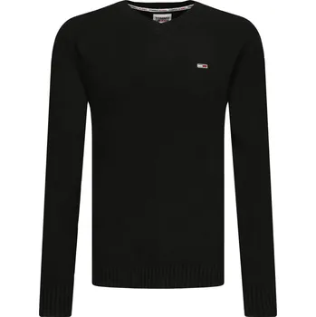 Pánský svetr Tommy Jeans Svetr TJM ESSENTIAL | Barva:černý | Velikost:XXL