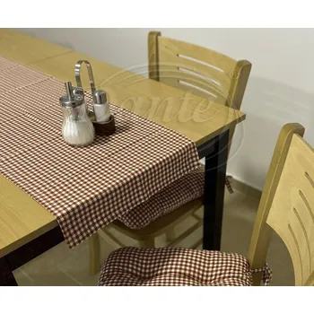 Dekorativní polštářek Dante Ubrus Kanafas hnědý 0,5cm - 3ks - prostírka 35 x 45 cm