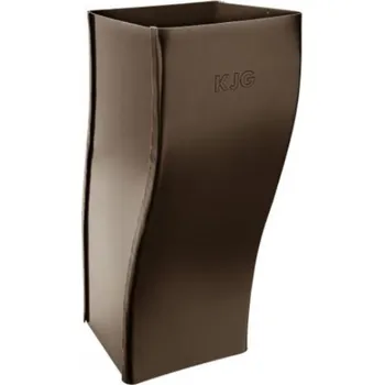 okap Koleno pozinkované hranaté hnědé 120 mm odskokové