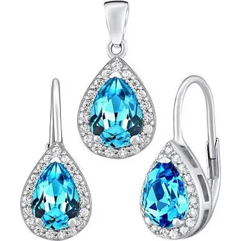 Souprava šperků Stříbrný set ORIANNA se syntetickým Topazem LPS0341SBT