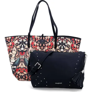 Desigual Oboustranná kabelka shopper + váček CHRYSALIS SICILIA | Barva:pestrobarevná | Velikost:OS