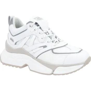 Dámská košile Karl Lagerfeld Tenisky AVENTUR Delta s přídavkem kůže | Barva:bílý | Velikost:37