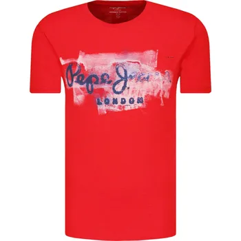 Pepe Jeans London Tričko GOLDERS | Barva:červený | Velikost:XL