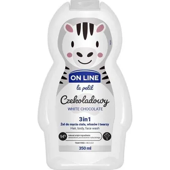 Sprchový gel On line le petit 3v1 šampon, mycí a sprchový gel Bílá čokoláda 350 ml
