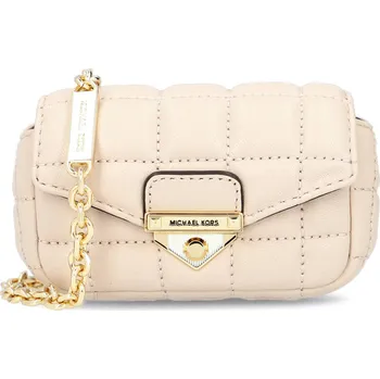 Michael Kors Kůžoná kabelka na rameno SOHO | Barva:pudrově růžový | Velikost:OS