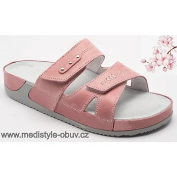 Dámská zdravotní obuv MEDISTYLE ALBÍNA 4A-J15/1 pantofel růžový, --- - 42