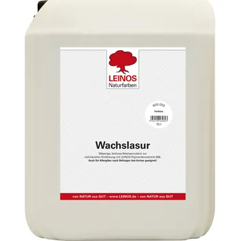 Olej na dřevo LEINOS naturfarben LEINOS 600.002 vosková lazura bezbarvá 10 L + zdarma dárek v hodnotě 318 Kč - Anza Elite štětec plochý 100 mm