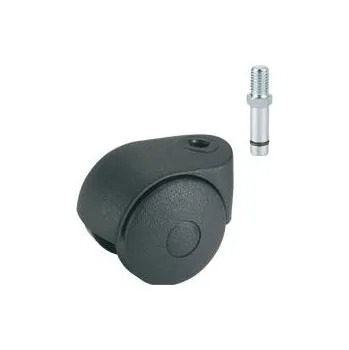 Nábytkové kování Dörner + Helmer - Kolečko nábytkové dvojité 40 mm s čepem 8x31 mm
