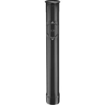 okap Svod pozinkovaný černý 120 - 1,5 m ochranný, tl. 1 mm - s revizním otvorem