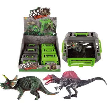 Hračka Teddies dinosaurus kloubový v kleci plast 13x9cm