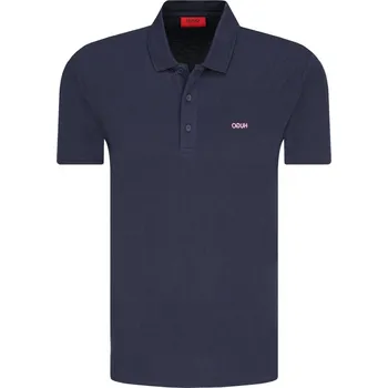 Pánské tričko HUGO Polokošile Donos203 | Barva:tmavě modrá | Velikost:L