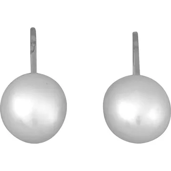 Náušnice Stříbrné náušnice s pravou perlou Ag 2,1 g