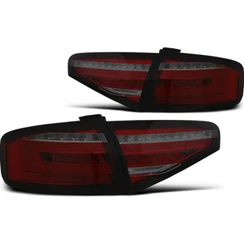 Zadní světlomet TUNING-TEC Zadní světla Audi A4 B8 12-15 sedan - červená/kouřová LED SEQ OEM žárovky