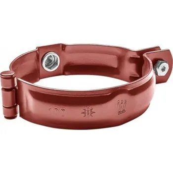 okap Objímka hliníková ocelově červená 120 mm bez hrotu, s metrickým závitem M10