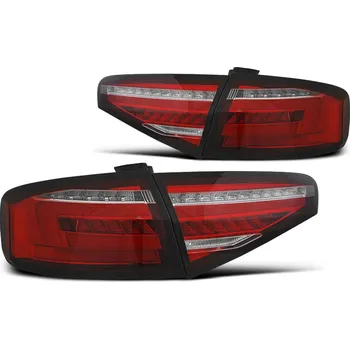 Zadní světlomet TUNING-TEC Zadní světla Audi A4 B8 12-15 sedan - červená/bílá LED SEQ OEM žárovky