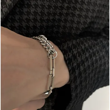 Náramek B-TOP Pánský nerezový asymetrický náramek Square