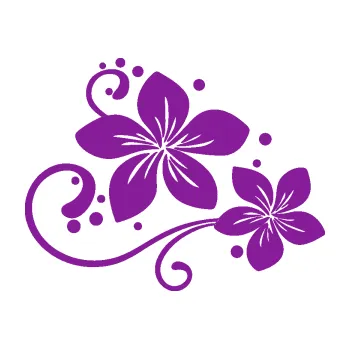 Samolepící dekorace Květina dekor 035 pravá (14 - fialová) SAMOLEPKA NA AUTO, NÁLEPKA, FÓLIE, POLEP, TUNING, VLASTNÍ TEXT, TISK, AUTOSAMOLEPKY.cz, POLEPY, OBRÁZEK, LOGO, 3D STICKERS