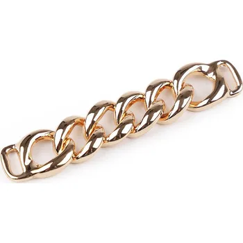 Designový řetízek na zdobení oděvů a plavek 1,7x8 cm, barva 2 růžové zlato