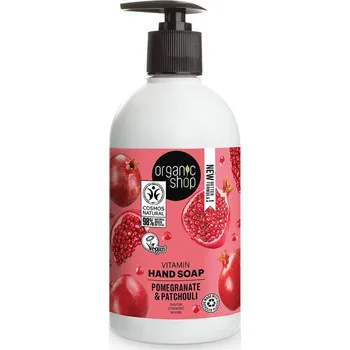 Koupelová kosmetika Organic Shop Vitamínové mýdlo na ruce Granátové jablko a pačuli 500 ml