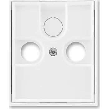 Elektrická zásuvka Kryt zásuvky televizní, rozhlasové (a satelitní) bílá/bílá ABB Time 5011E-A00300 03