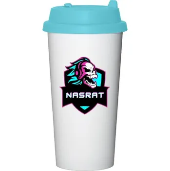 Termohrnek Cestovní termohrnek s uchem s potiskem Cestovní termohrnek