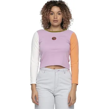 Dámské tričko tričko Santa Cruz Classic Dot Front LS - Orchid Multi XS