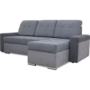 Sedací souprava Rozkládací rohová sedačka LAGROSO šedá