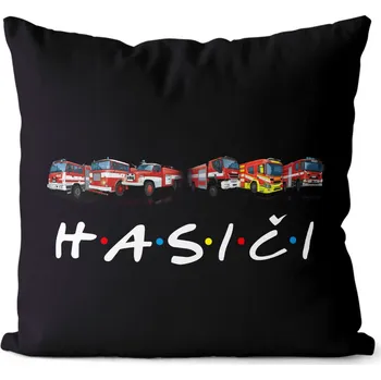 Dekorativní polštářek Polštář 40 x 40 cm - Hasiči