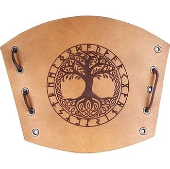 Karnevalový kostým imago Kožený nátepník Viking - Yggdrasil