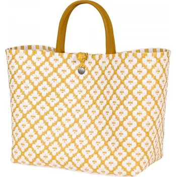 Kabelka HANDED BY Motif Bag taška, mustard with white pattern