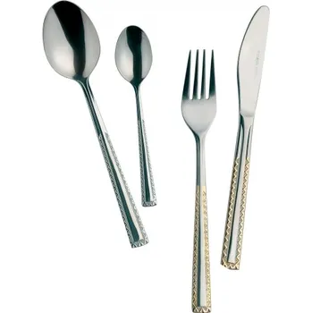 Příbor luxusní sada příborů Mulex Carolina 72 dílů v kufru GOLD (luxusní sada příborů Mulex Carolina 72 dílů v kufru GOLD)