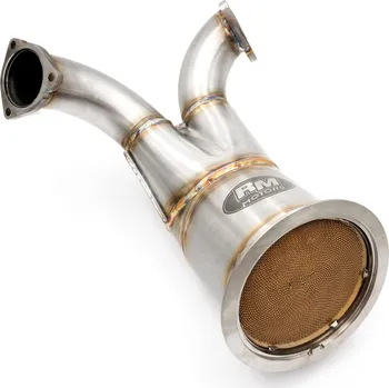 Zadní díl výfuku RM Motors Downpipe AUDI S4 B9, S5 8W6 s katalyzátorem Katalyzátor: MS