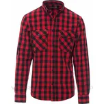 PAYPER Pánská kostkovaná košile Labrador Barva: Červená - Černá, Velikost: M