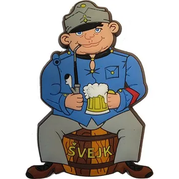 Dekorativní magnet Magnetka se Svejkem, Svejk Magnet *Doprava ZDARMA od 1500 Kč*