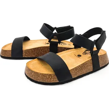 Dámské sandále Dámské kožené sandálky 636033 APURE NEGRO Plakton černá Barva: negro, Velikost: 42