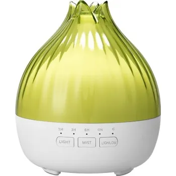 Aroma difuzér Hütermann S01 aroma difuzér zelená-bílá 350 ml - ultrazvukový, 7 barev LED, dálkové ovládání