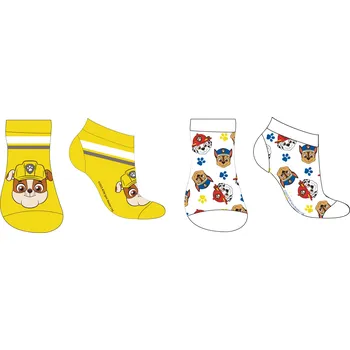 Paw Patrol - Tlapková patrola -Licence Chlapecké kotníkové ponožky - Paw Patrol 52342114, bílá / žlutá Barva: Mix barev, Velikost: 31-34