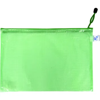 Kancelář KARTON P+P Obálka se zipem síťovaná A4 zelená