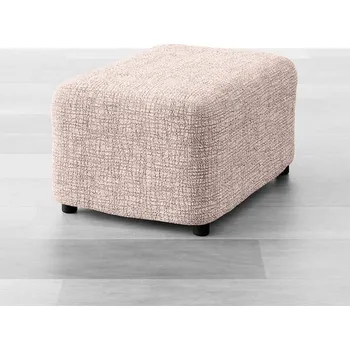 Napínací potah decoDoma napínací potah bielastický GRAFITI NOVÉ béžové taburet (40 x 40 x 40 cm)