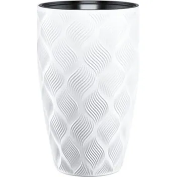 Květináč Květináč FLOW SLIM s vkladem BÍLÁ 30 x 48 cm