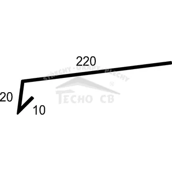 Okapový plech 250 měděný