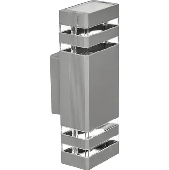 Venkovní osvětlení LVT LED venkovní svítidlo INEZ stříbrné - 2 x GU10 - 230V