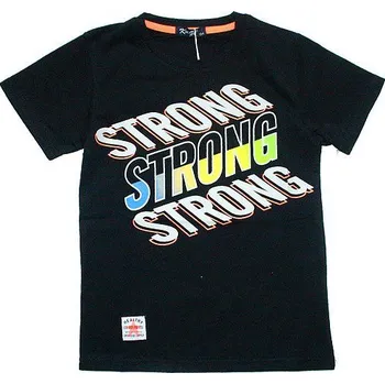 Dětské tričko, chlapecké tričko s potiskem 253 černé 429/4 vel. 152