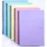 Twin wire blok A4 PP PASTELINI zelená