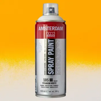 Barva ve spreji Akrylový sprej AMSTERDAM 400ml, Azo Yellow Deep