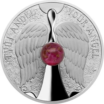 2023 - Stříbrná mince Anděl - Crystal Coin
